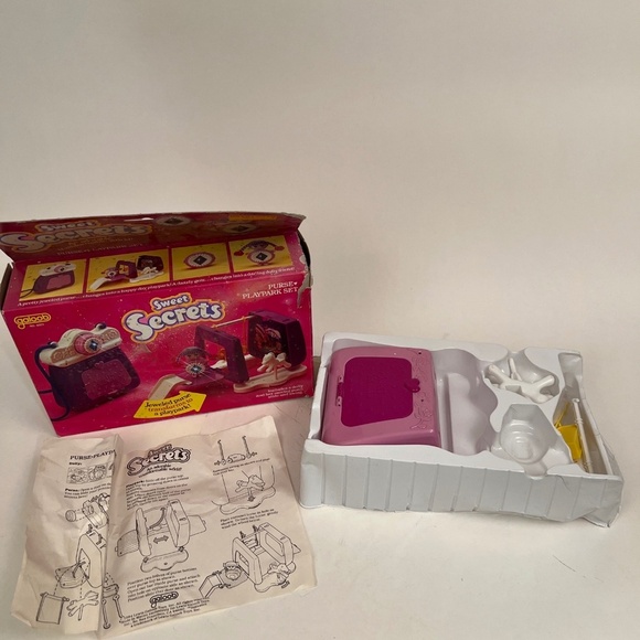 Vintage 1985 Sweet Secrets‎ Purse Playpark #4603 Galoob Incomplete With Box Read - Picture 1 of 16
